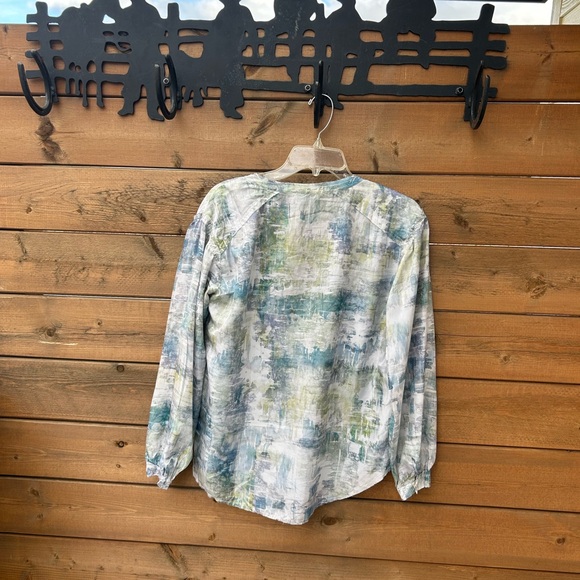 269.GO BY GO SILK Women’s Abstract Print Blouse - Picture 2 of 14